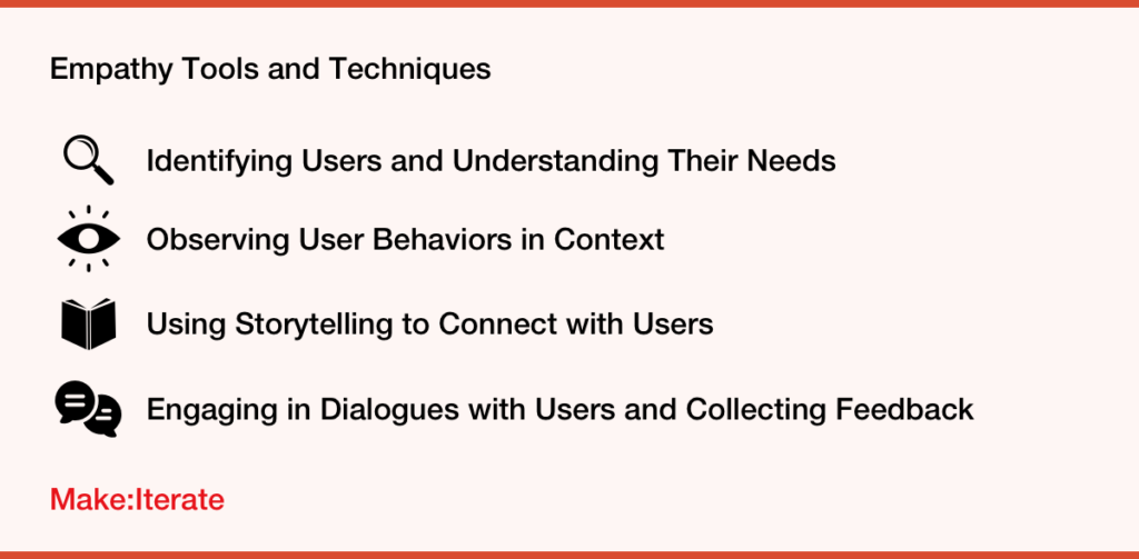 Overview of empathy tools and techniques